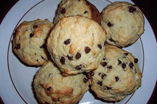 Muffins aux pépittes de chocolat noir( 70 % cacao)