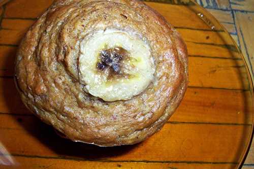 Petit déjeuner santé ou muffins au son et bananes...