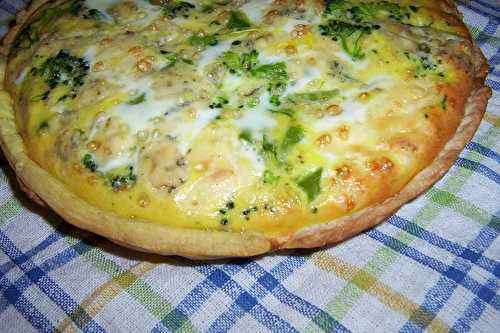 Quiche au brocoli et au bleu