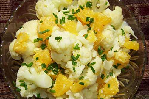 Salade de chou-fleur à l'orange