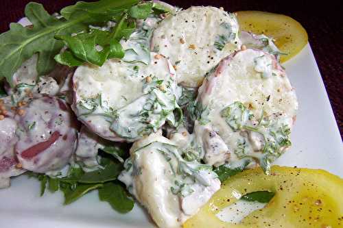 Salade de pomme de terre au Kabanos (saucisson polonais)