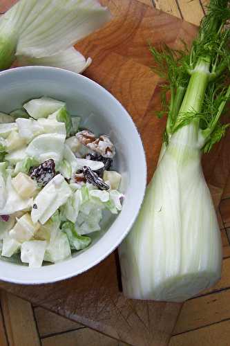 Salade style waldorf avec du fenouil....