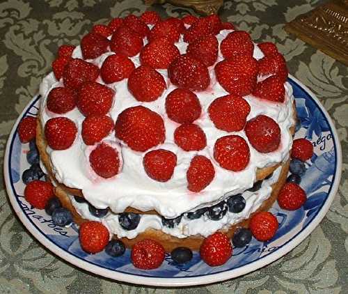 Shortcake au bleuets et fraises !!!!!!!!!