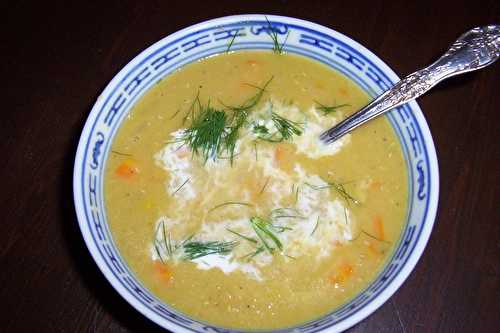 Soupe aux lentilles corail