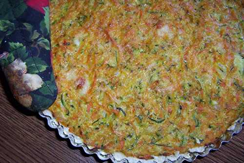 Tarte à la carotte et courgette...