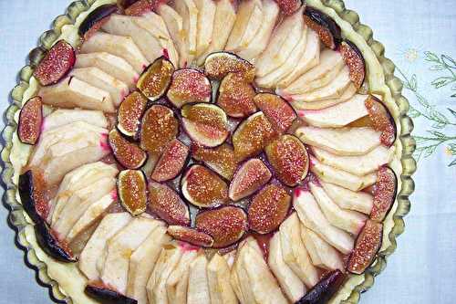 Tarte aux figues et pommes et sirop d'érable