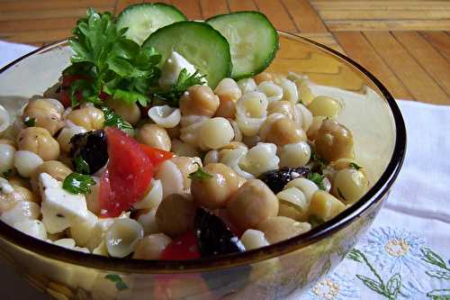 Une autre salade de pois chiche car il fait chaud....et j'ai pas envie de cuisiner