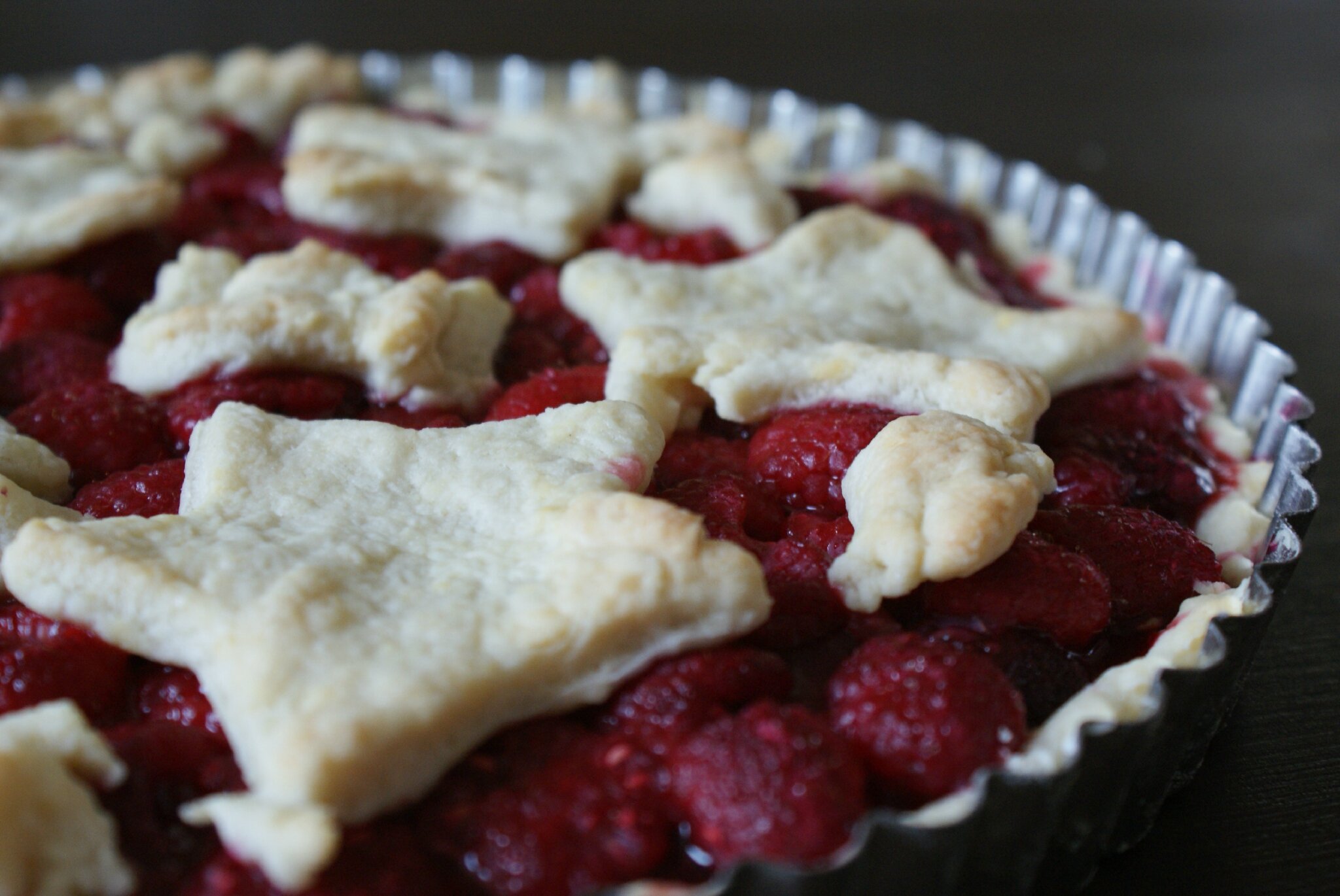 Tarta malinowa -Tarte aux framboises