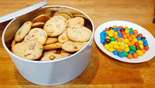 Cookies aux M&M's et Smarties - La cuisine d'Elyano