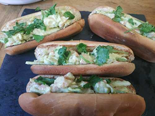 Crevettes sandwich-roll, mayo curry de Cyril Lignac sur M6 dans tous en cuisine