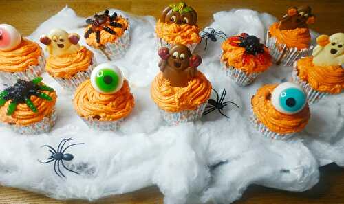 Cupcakes d'halloween à la citrouille