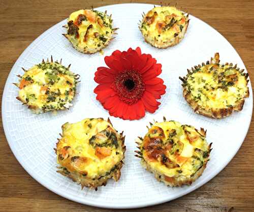 Minis gratins de légumes à faibles calories