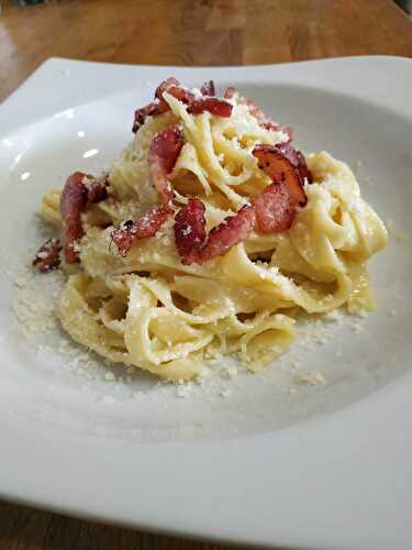 Pâtes à la carbonara de Cyril Lignac