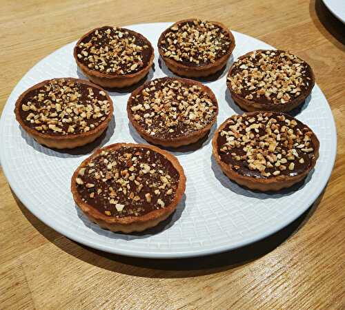 Tartelettes caramel beurre salé chocolat