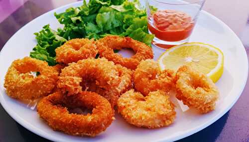 Beignets de crevettes et de calamars en panure