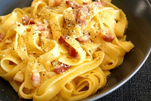 Tagliatelles à la Carbonara