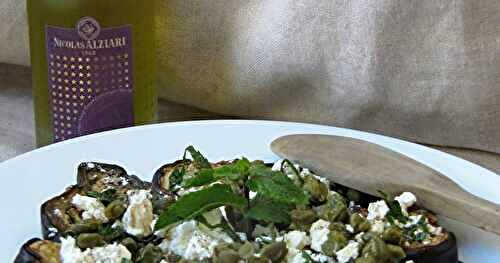 Aubergines à la feta & à la menthe 