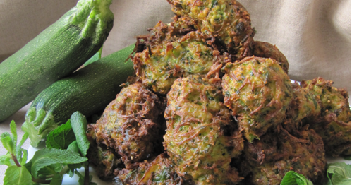 Beignets de courgette à la menthe