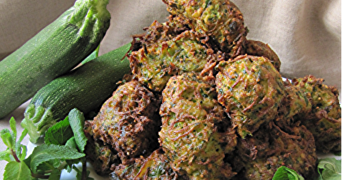 Beignets de courgette à la menthe