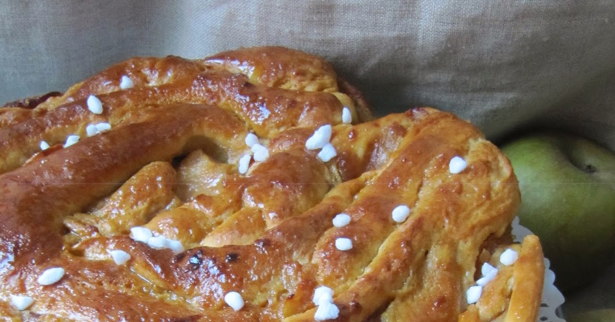 Brioche aux pommes et caramel