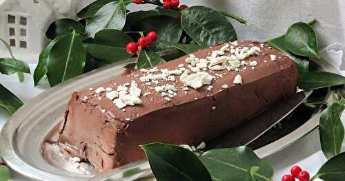 Bûche (ou plutôt poutre)  de Noël aux marrons & aux meringues