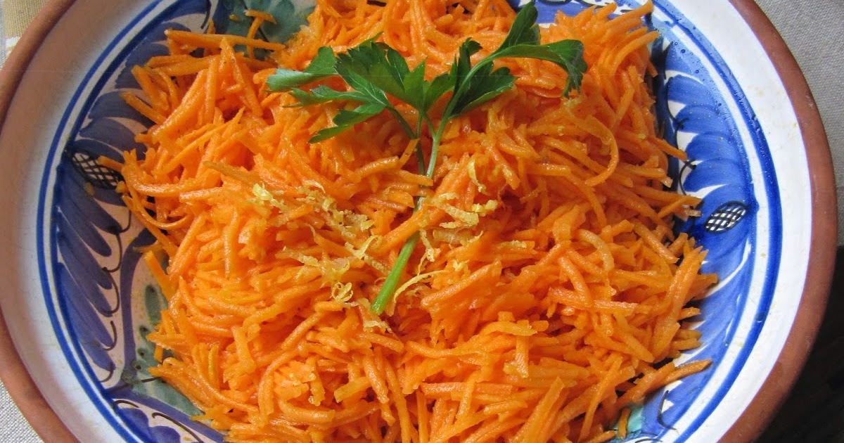 Carottes râpées au zeste de citron 