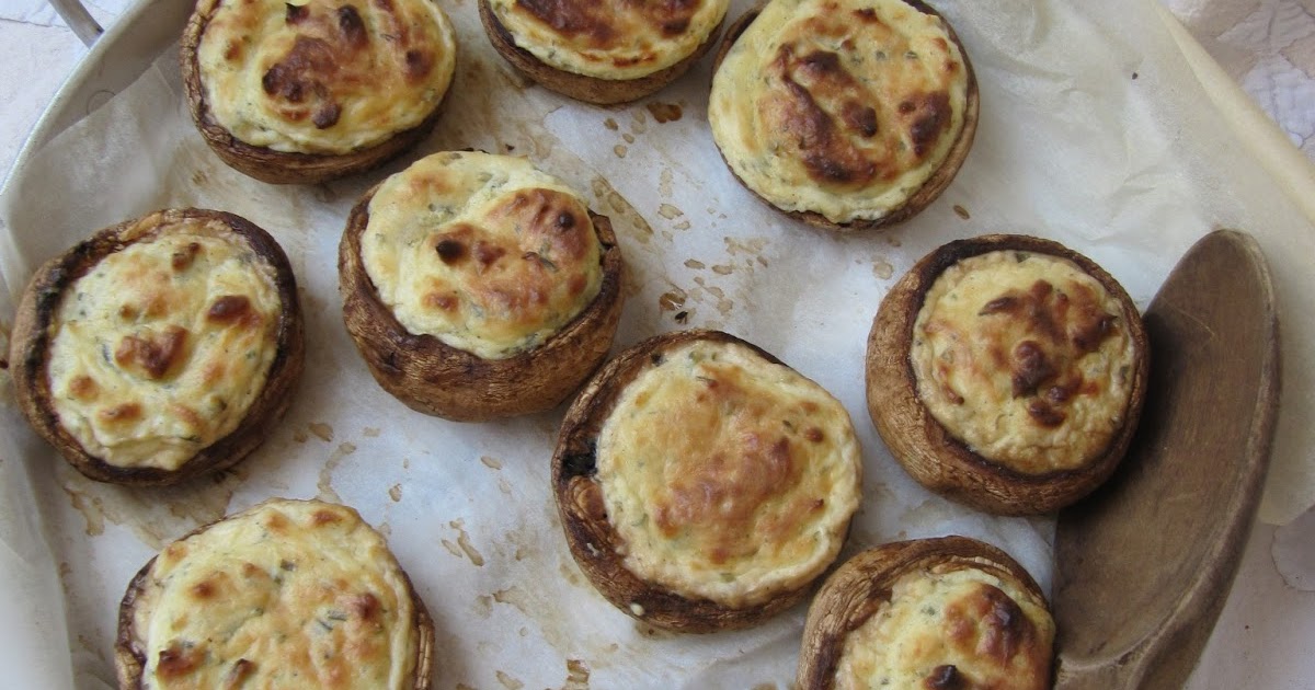 Champignons farcis au Boursin à l'ail et aux fines herbes