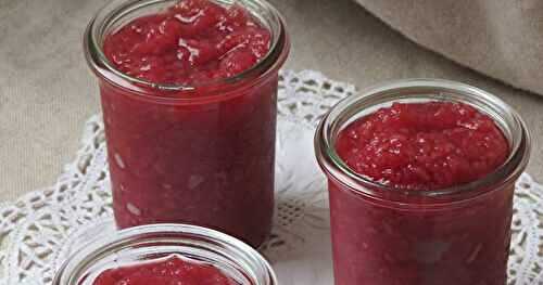 Compote de pommes & framboises