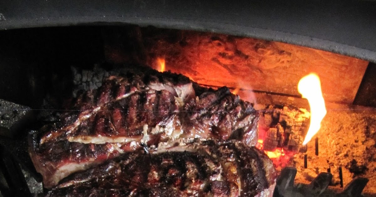 Côtes de boeuf au feu de bois