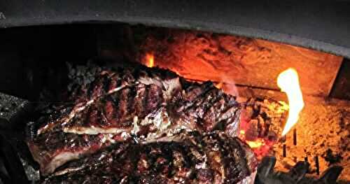 Côtes de boeuf au feu de bois