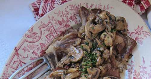 Côtes de porc aux champignons