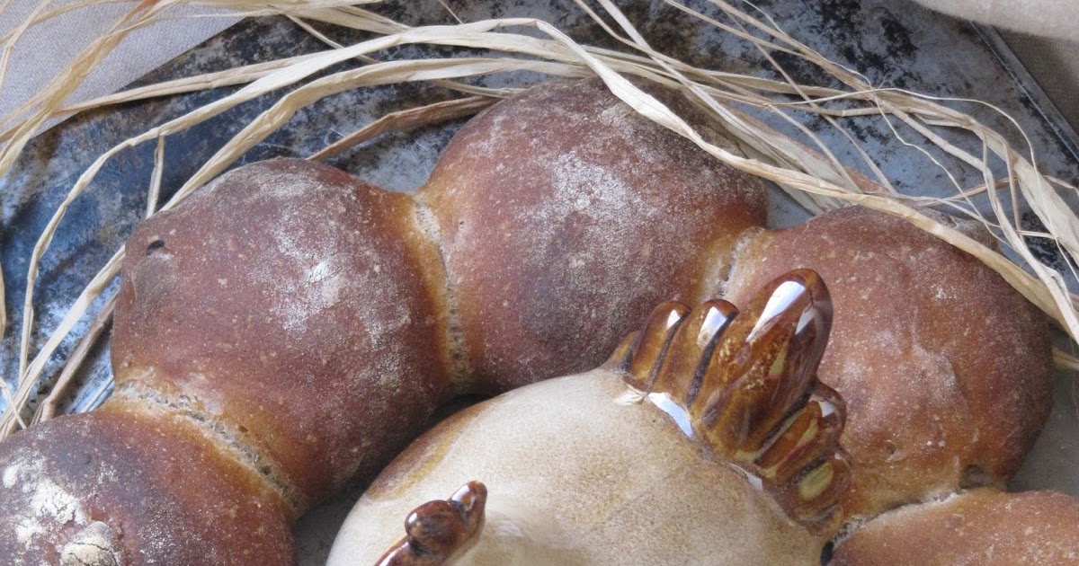 Couronne au seigle, noix & raisins pour Pâques