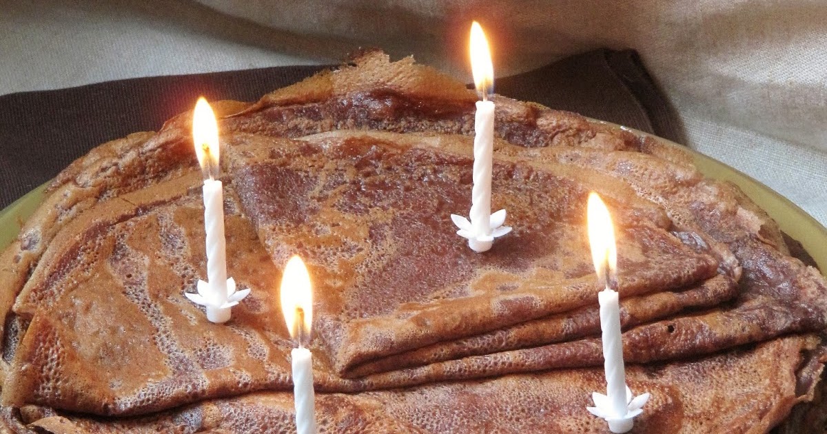 Crêpes au chocolat pour la Chandeleur et les quatre ans du blog