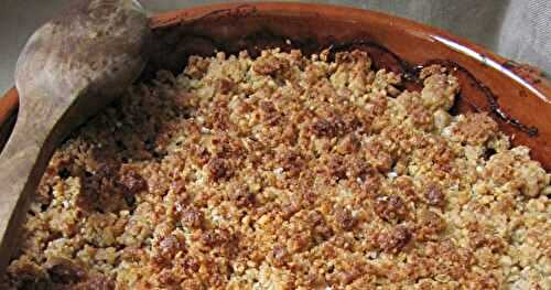 Croque-miettes abricot-noix (crumble)