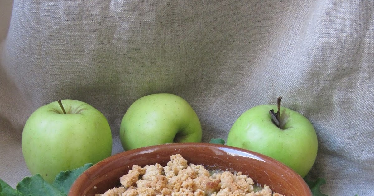 Croque-miettes rhubarbe pommes (crumble)