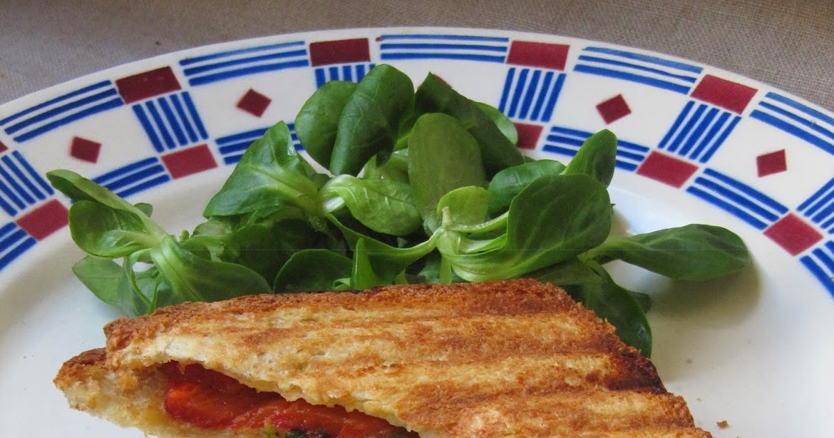 Croque-monsieur poivron et chèvre