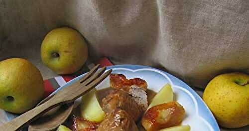 Filet mignon de porc aux pommes de terre et en l'air