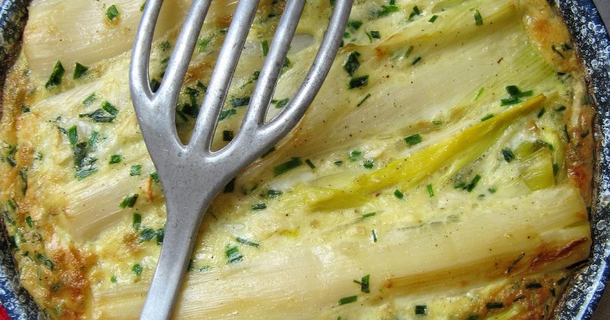 Flan de poireaux au parmesan