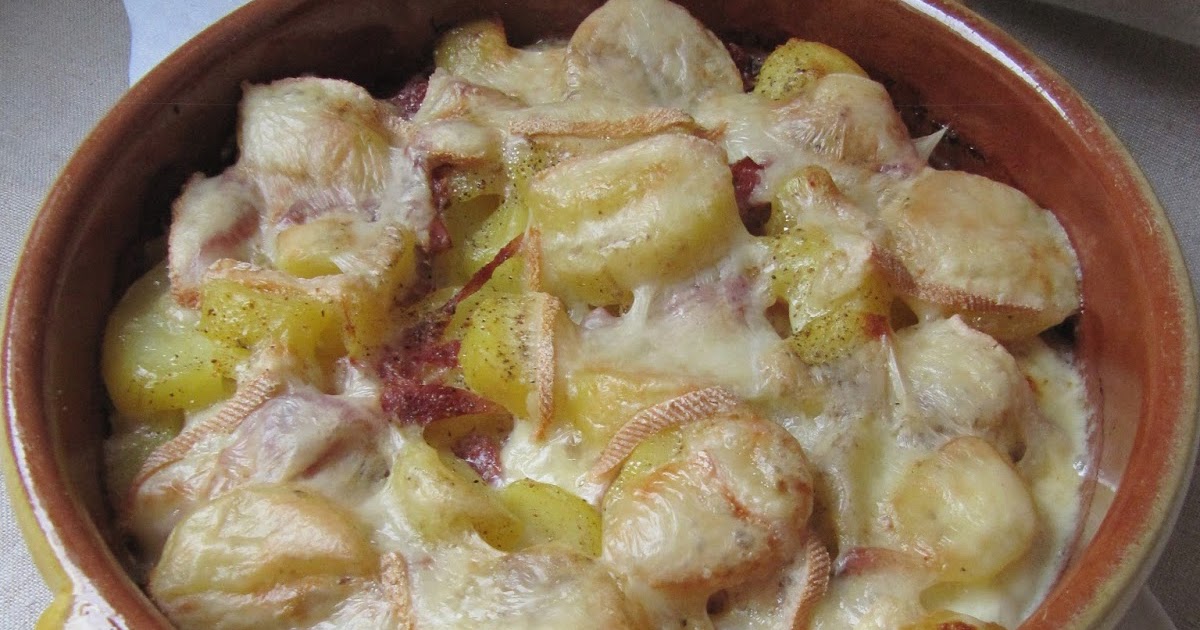 Gratin de pommes de terre au jambon