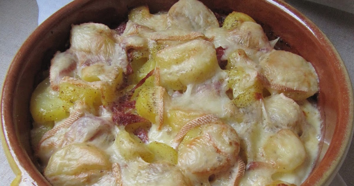 Gratin de pommes de terre au jambon