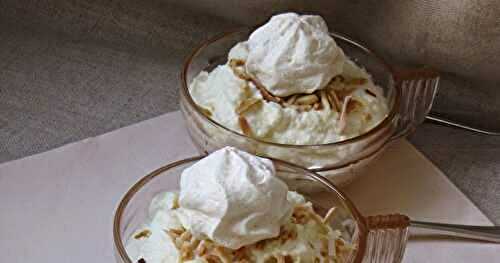 Mousse au chocolat blanc