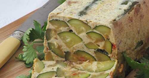 Pain de courgette au pesto rosso (flan ou terrine)