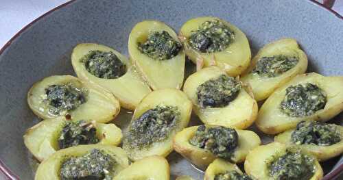 Pommes de terre farcies aux escargots