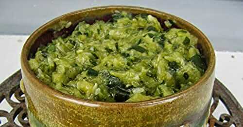 Purée de courgette