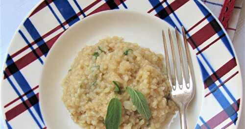 Risotto à la sauge & Récap 67 consacré à la sauge