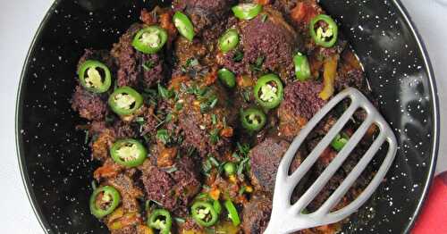 Rougail boudin  (boudin à la créole)