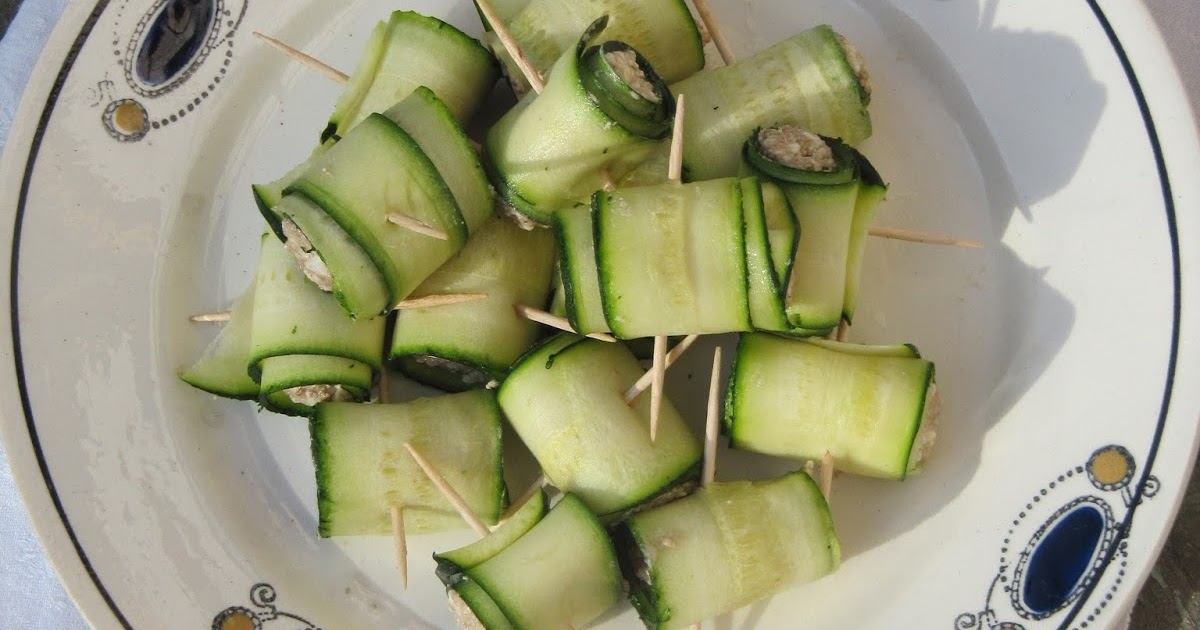 Roulades de courgette à la feta