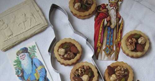 Sablés aux fruits secs & au caramel au beurre salé pour la Saint-Nicolas