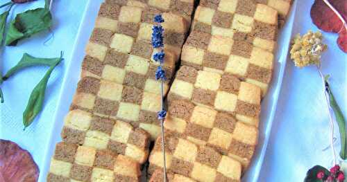 Sablés damier au spéculos
