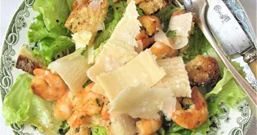 Salade aux crevettes & au parmesan